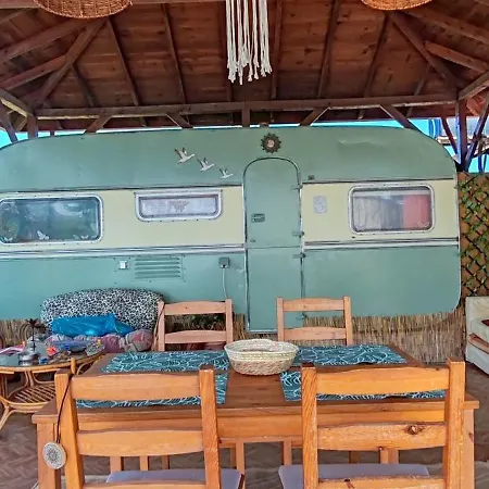 Nemoris Boho Garden House And Caravan - Bbq Area *